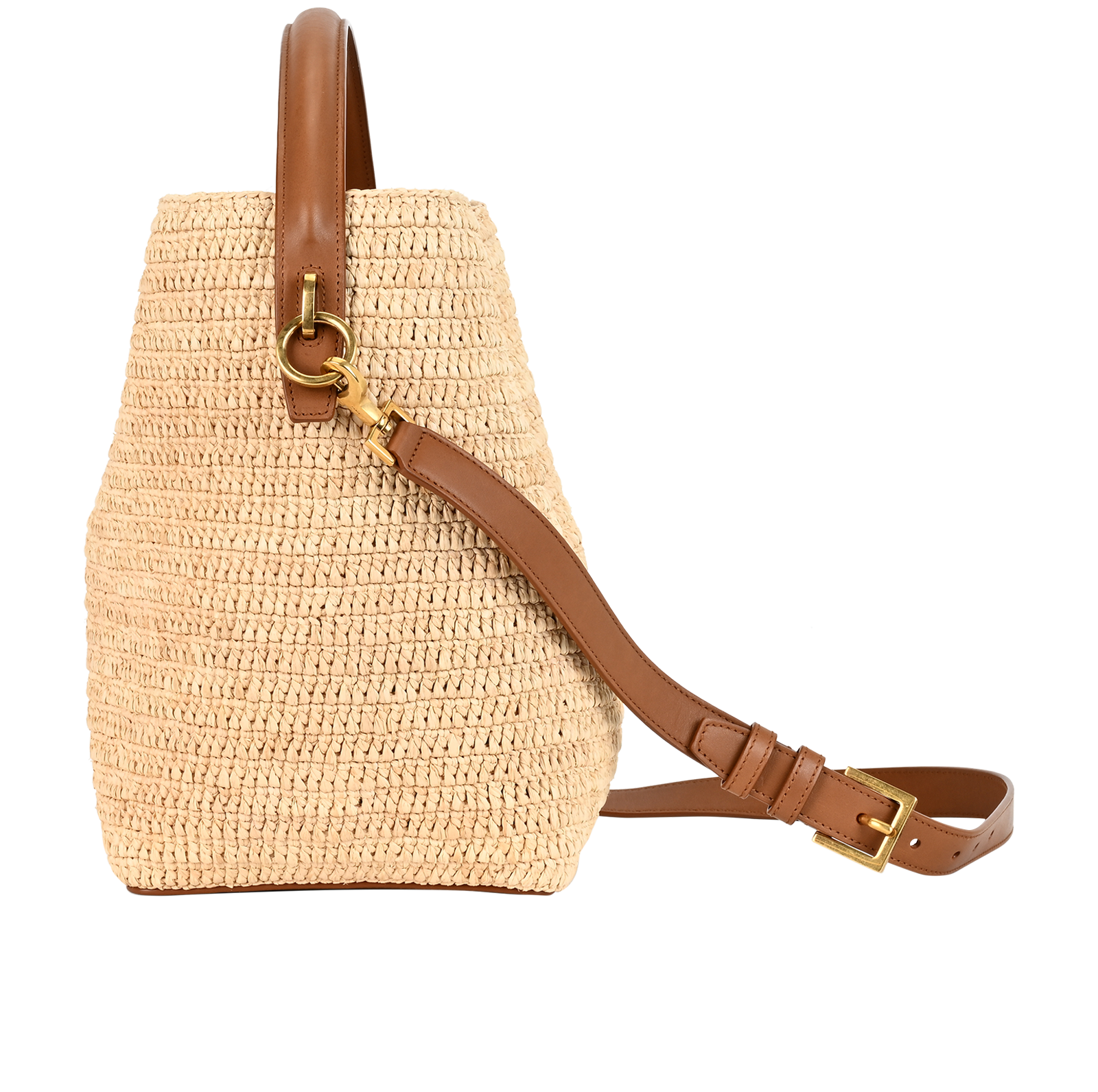 Le 37, &pound;1,500, Handbags, Beige/Brown, Leather/Raffia, Bottom view